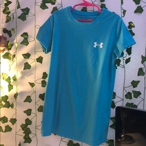 Light blue under armour shirt